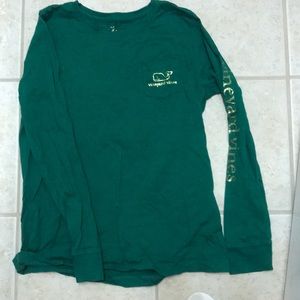 Vineyard vines holiday foil long sleeve shirt